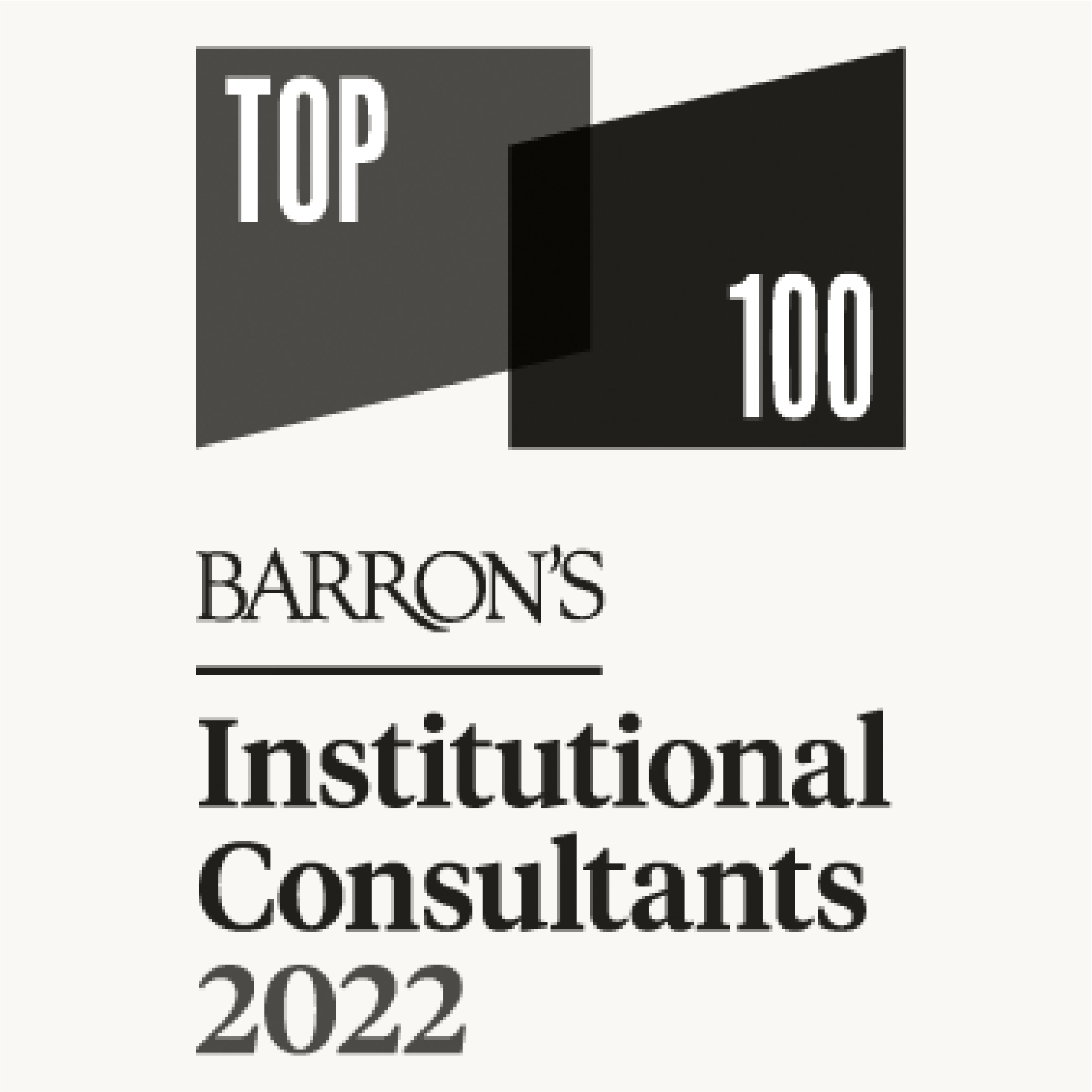 Barron's Institutional Consultants Top 100 - 2022