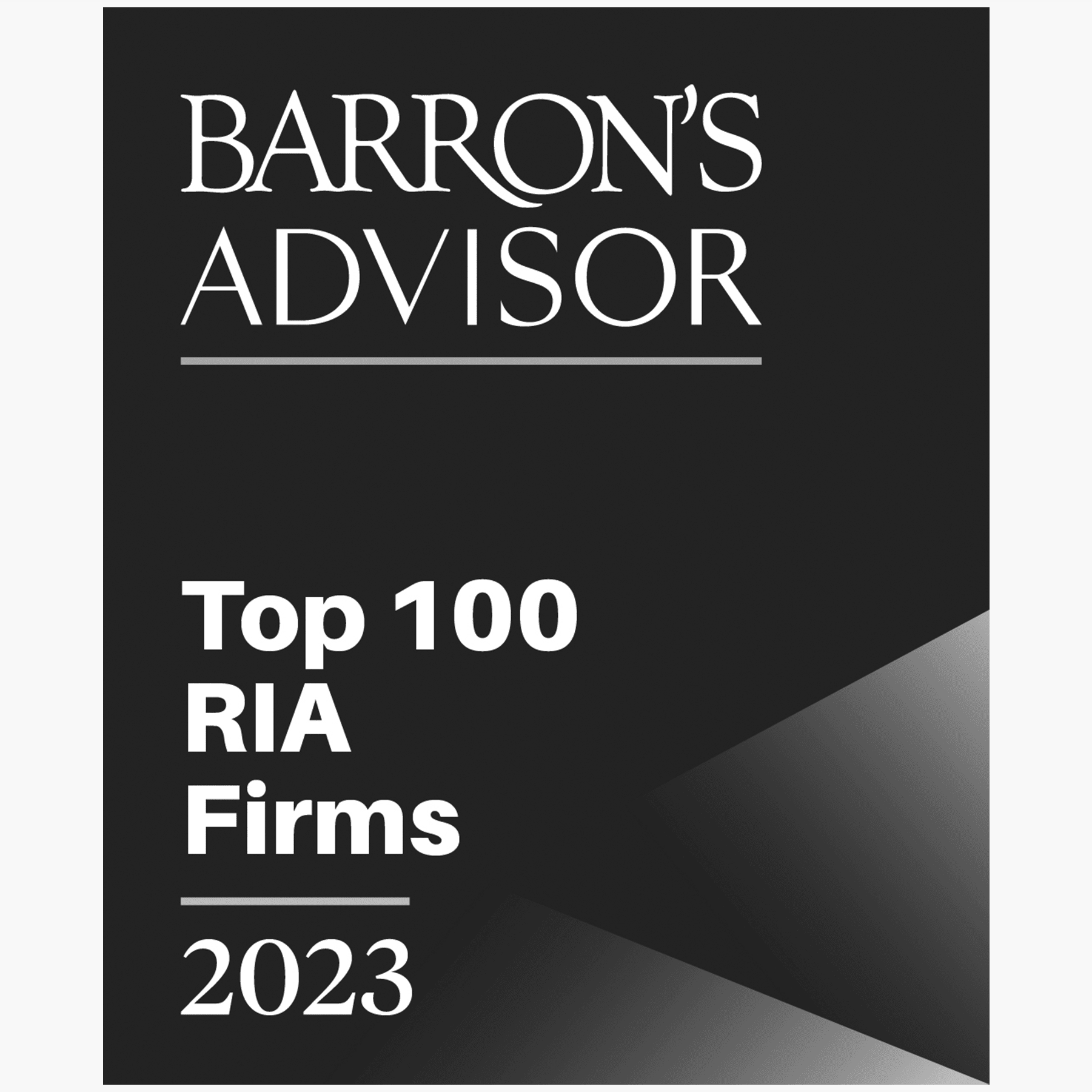 Barrons Top 100 RIA Firms 2023